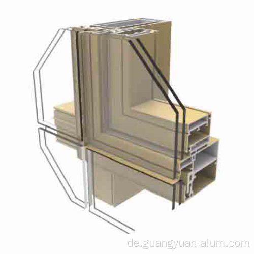 Glasierte Aluminium -Vorhangwände